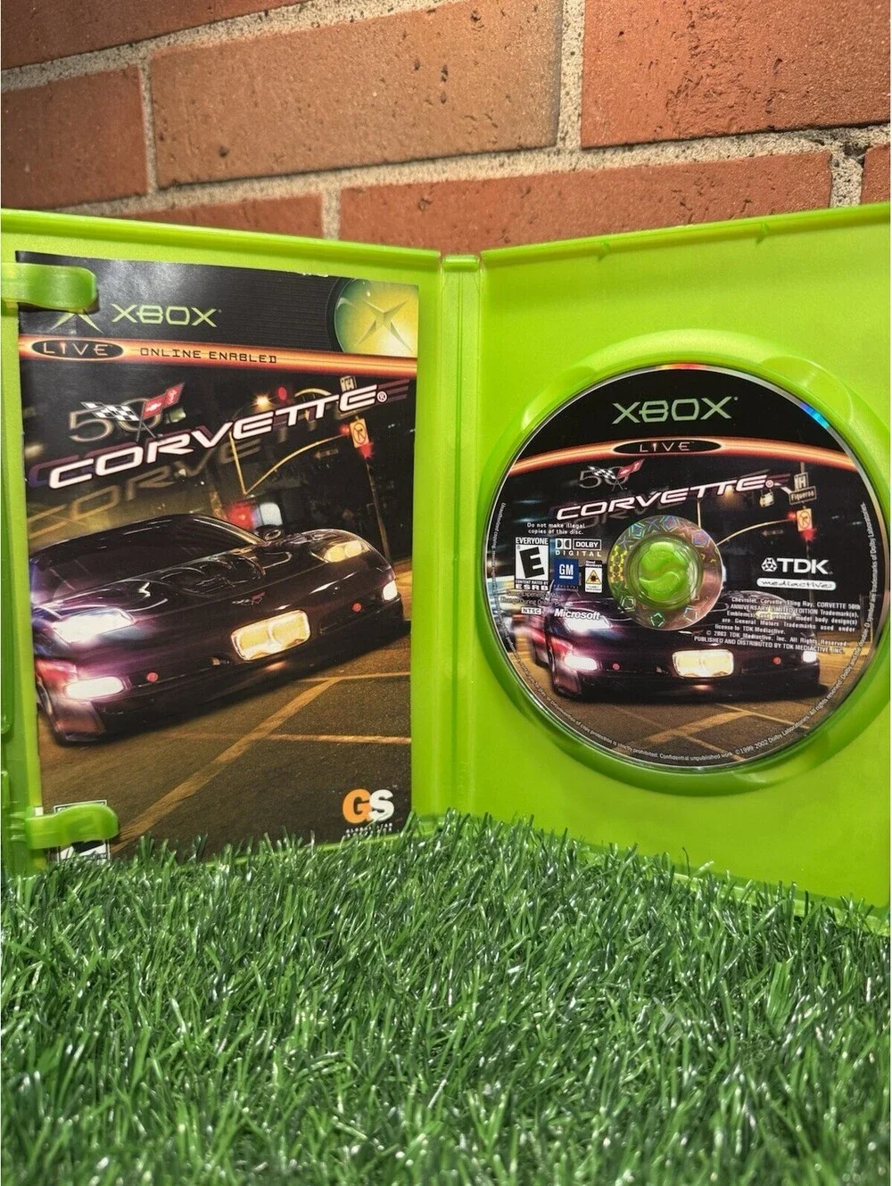 2004 Xbox Corvette Racing Game With Case And Manual